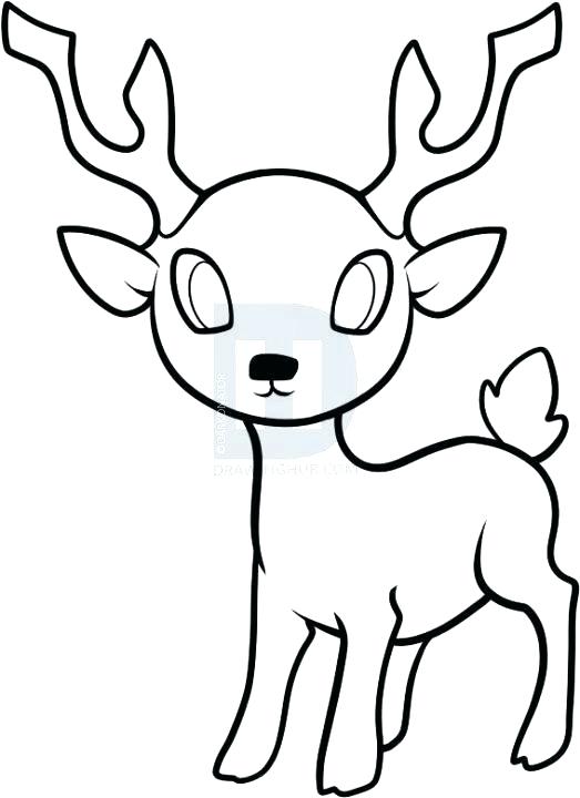 523x720 Draw Reindeer How To Draw Sleigh Draw Reindeer Cartoon