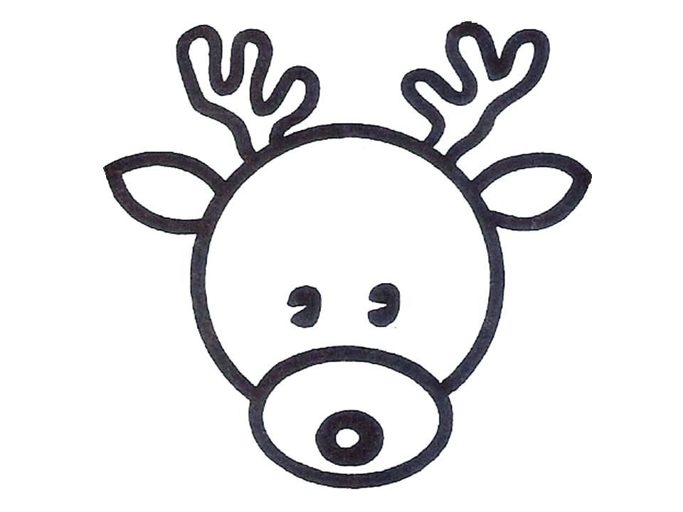 Reindeer Cartoon Drawing