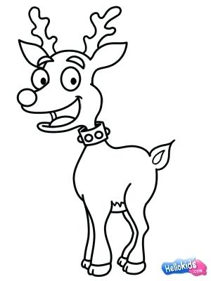 300x400 Reindeer Draw Easy Draw Reindeer Drawing Merry Happy New Year
