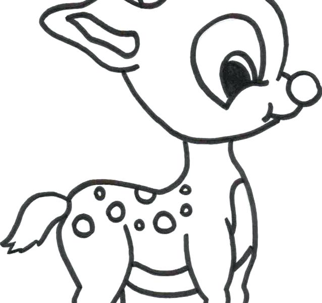 638x600 Reindeer Drawings Cartoon Reindeer Drawings How To Draw Stuff How