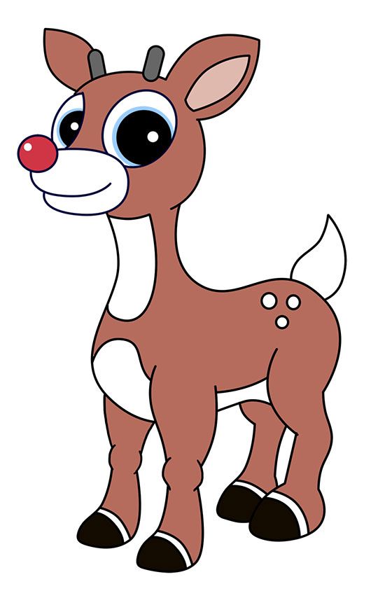 540x854 Rudolph The Red Nosed Reindeer Drawing Lesson Crafts For Kids
