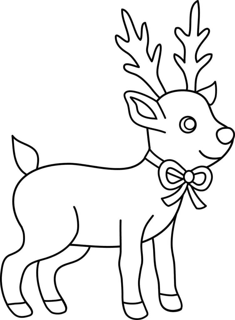 Reindeer Directed Drawing Free download on ClipArtMag