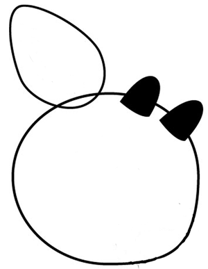 300x387 How To Draw Rudolph The Red Nosed Reindeer Step