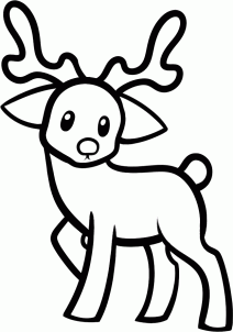 212x302 How To Draw A Reindeer For Kids Step Art Easy Christmas