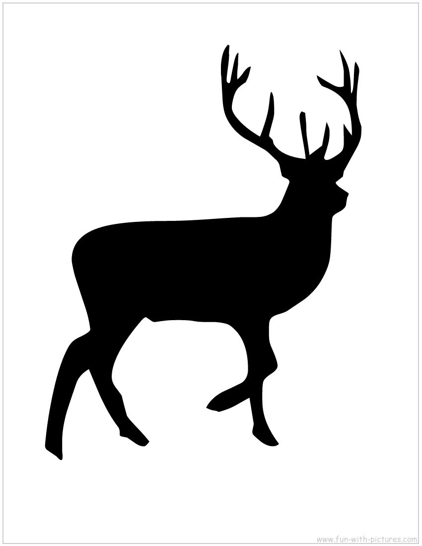 850x1100 Reindeer Drawing Shadow For Free Download
