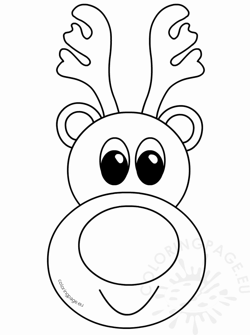 Reindeer Drawing Template | Free download on ClipArtMag