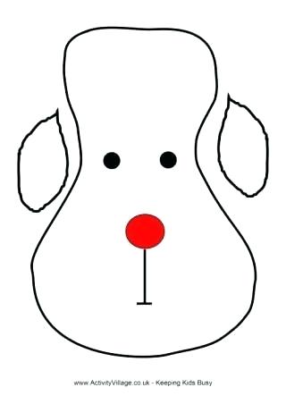 320x452 Reindeer Stag Card Template Personal Use Lollipop Image Head