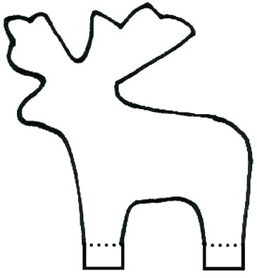 365x395 Bunny Silhouette Printable At Com Free For Reindeer Outline