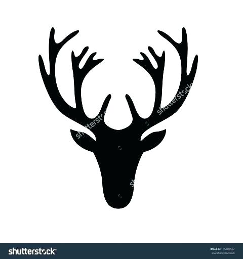 480x512 Deer Head Template Outline Illustration Free Cardboard Patterns