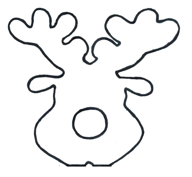 Reindeer Face Drawing | Free download on ClipArtMag