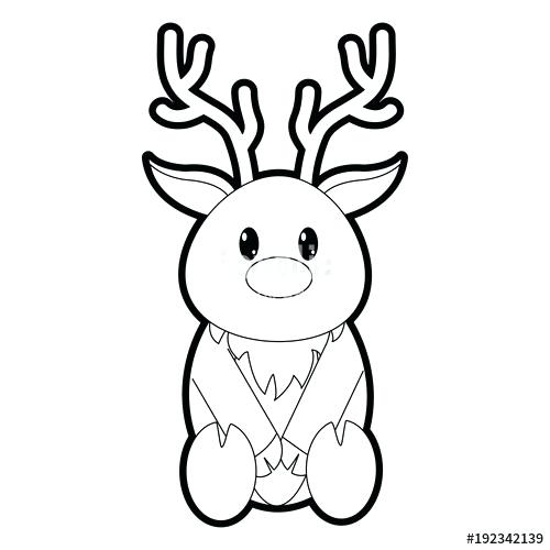 Reindeer Face Drawing | Free download on ClipArtMag