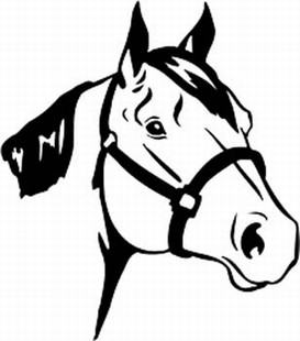 273x310 Quarter Horse Head Clip Art