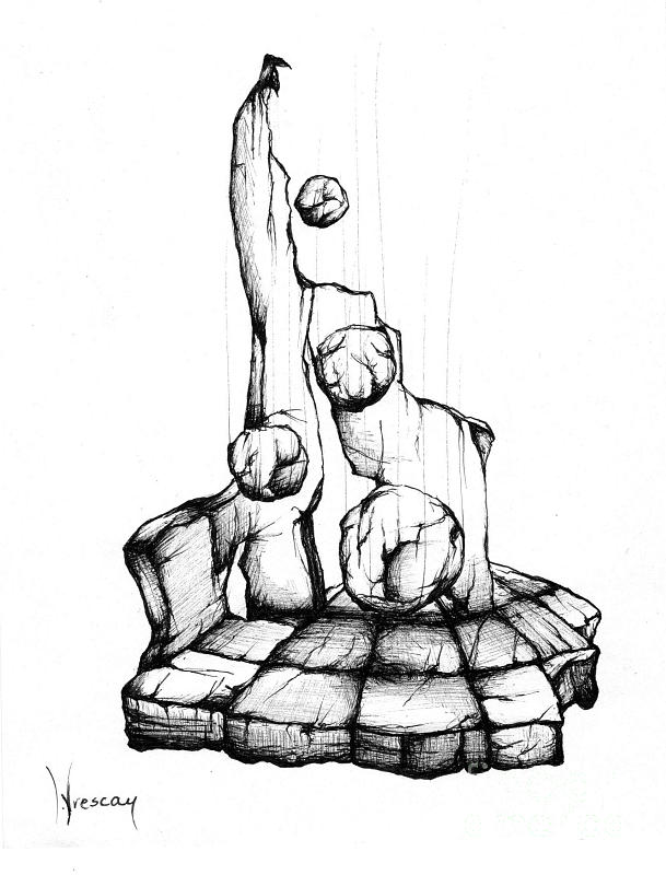 609x800 Feeling Of Relief Drawing