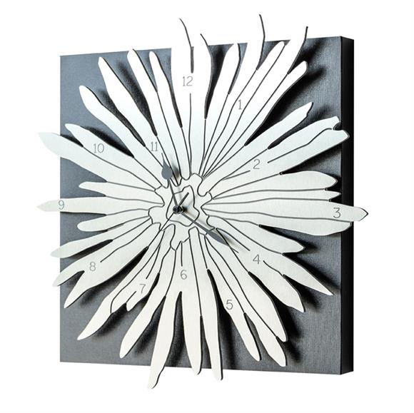 580x579 Pintdecor Polinesia Wall Clock Black Canvas And Aluminium