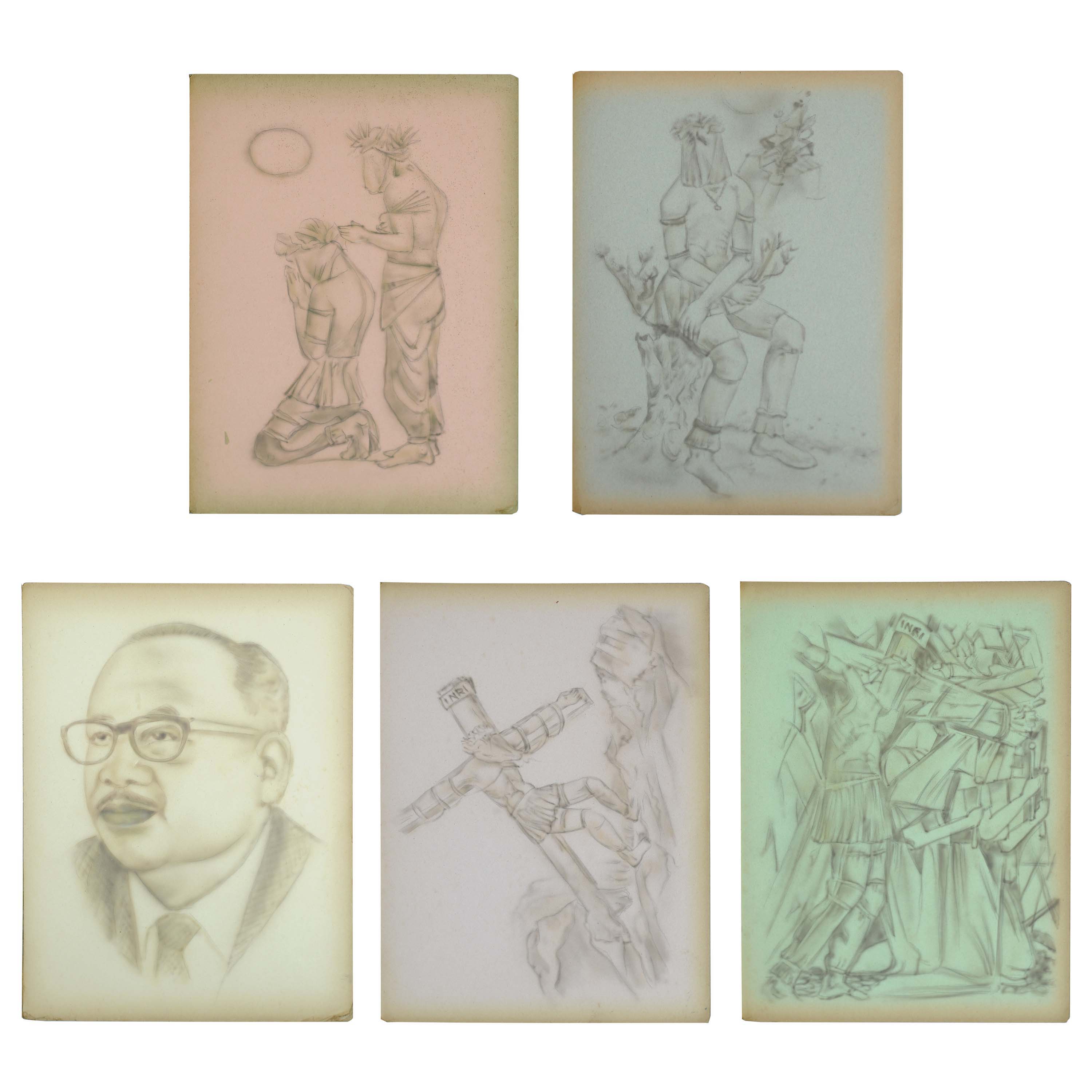 3000x3000 Salcedo Auctions A Sketchbook With Five Drawings