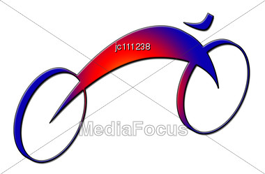 380x249 Stock Photo Art Of Drawing Bicycle In Relief