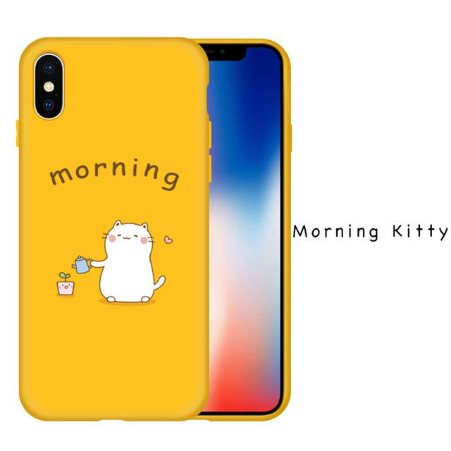 640x640 Iphone X Cute Original Drawings Silicone Case Ultra Thin Relief