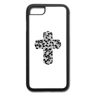 190x190 Cross Drawing Iphone Case Spreadshirt