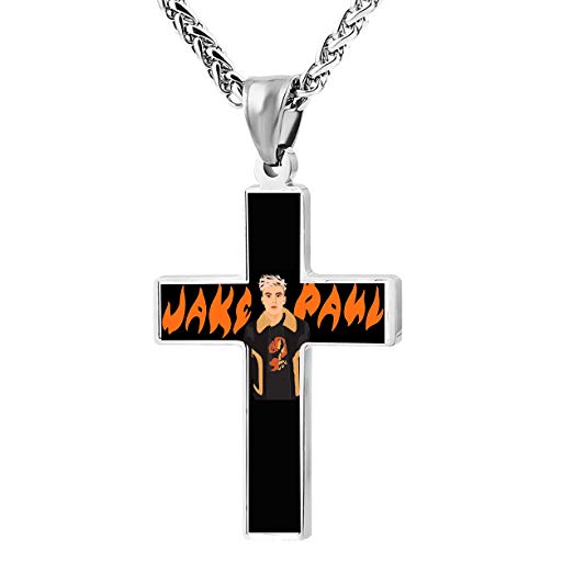 523x523 Cross Necklace Chain Drawing Stainless Steel Jesus Christ Crucifix