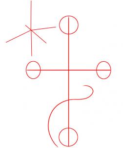 252x302 Draw A Religious Cross, Step