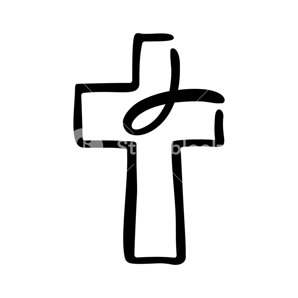 1000x1000 Vector Illustration Of Christian Logo Emblem With Concept