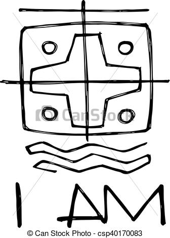 336x470 Religious Symbol Illustration Hand Drawn Vector Illustration