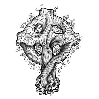 400x400 Religious Free Cross Designs Fake Temporary Water Transfer Tattoo