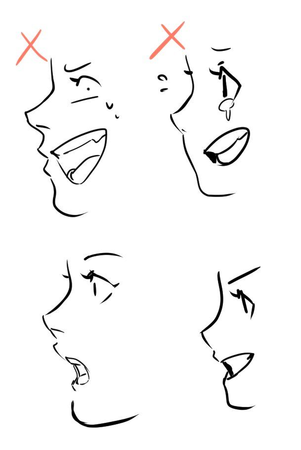 609x909 Just A Reminder When Drawing Mouth On Face Side View It Pains Me