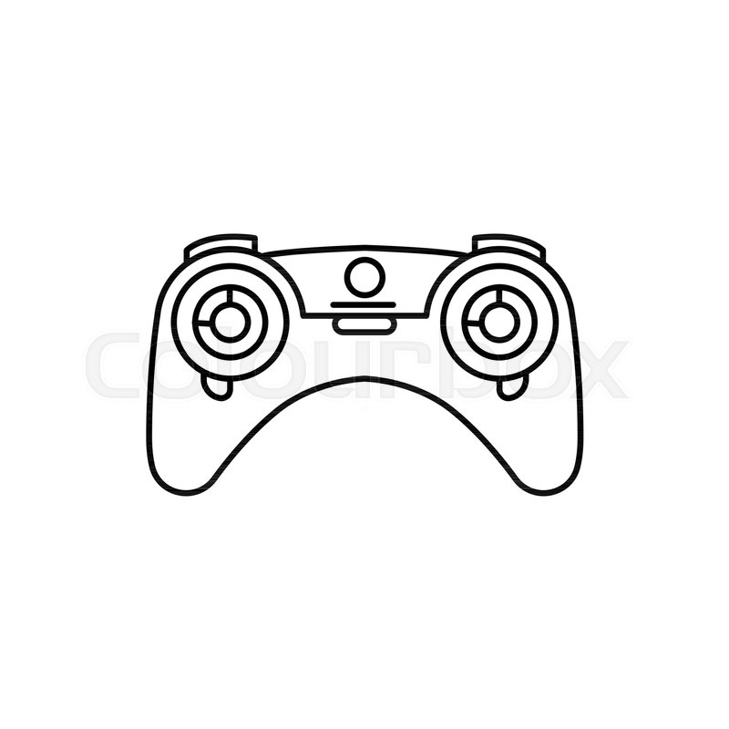 800x800 Remote Control Outline Icon Isolated Stock Vector Colourbox