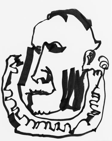 375x469 Original Portrait Black White Drawings For Sale Saatchi Art