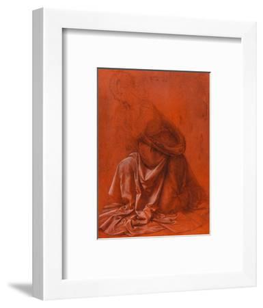 385x450 Study For The Folds Of A Garment Of A Female Figure Silverpoint