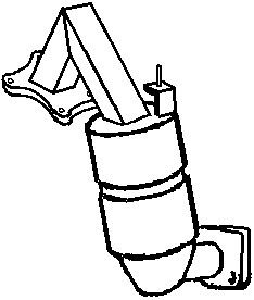 234x276 renault trafic catalytic converter front