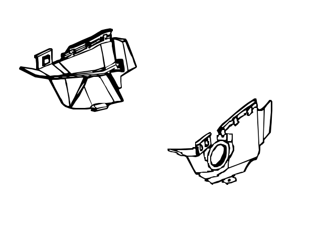 640x480 genuine front end panel right engine side guard panel, renault clio