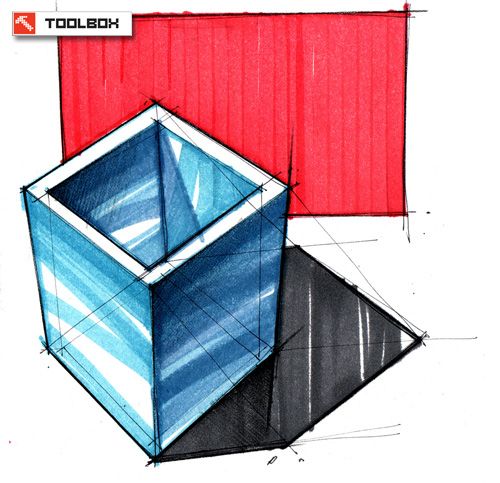 500x483 color rendering with marker techniques design techniques