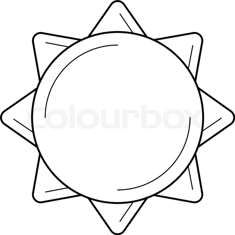 800x800 Sun Power Vector Line Icon Isolated On Stock Vector Colourbox
