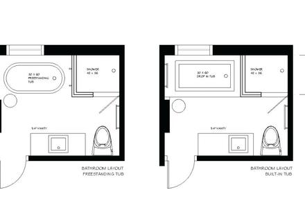 440x320 design a bathroom layout tool, small bathroom layout