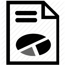 256x256 Report Icon Drawing