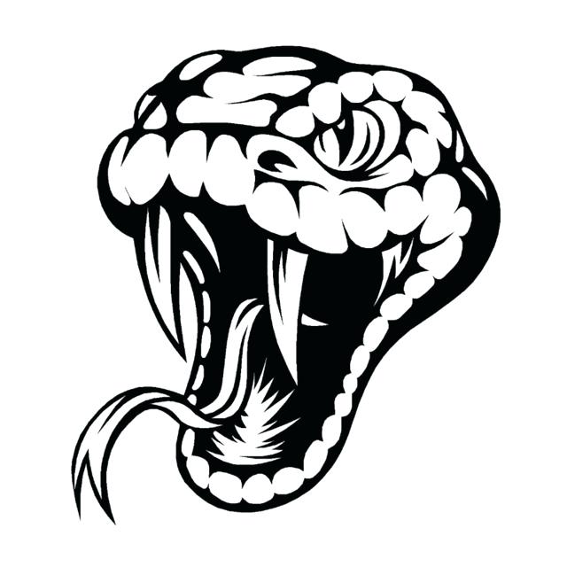 640x640 Snake Head Drawings Poisonous Reptile Cool Snake Head Car Stickers