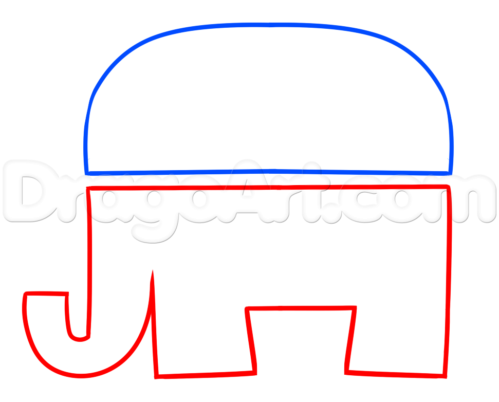 971x782 how to draw the republican logo, step