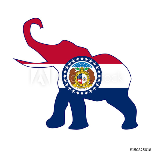 500x500 missouri republican elephant flag