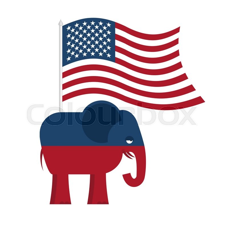 800x800 Republican Elephant Symbol Of Stock Vector Colourbox