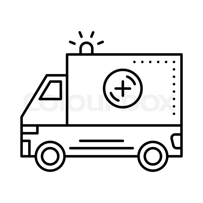 800x800 Ambulance Rescue Siren Stock Vector Colourbox