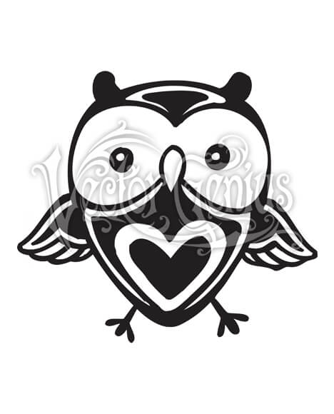468x580 High Resolution Cute Owl Heart Clip Art Stock Art