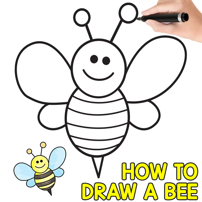 700x700 How To Draw A Bee