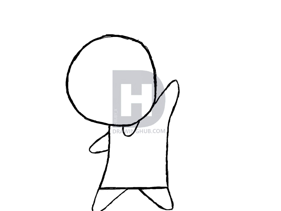 960x720 How To Draw Chibi Link From The Legend Of Zelda, Step