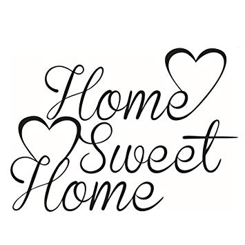 355x355 Qifumaer Diy Home Sweet Home Wall Sticker Removable