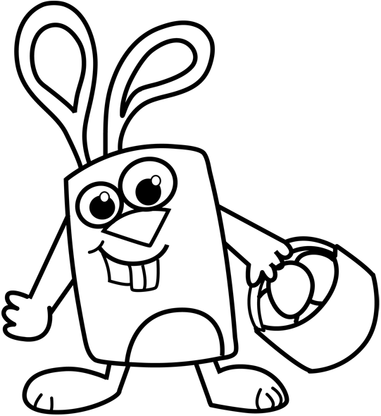 541x590 Easter Bunny Drawing Easy Happy Easter Thanksgiving