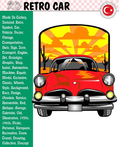 398x490 Car, Retro Car, Car Stories, Vector