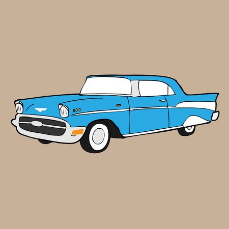 450x450 Classic Retro Car Cartoon Drawing Royalty Free Vector Graphics
