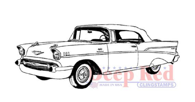 640x337 deep red rubber stamp farm chevy bel air vintage retro car